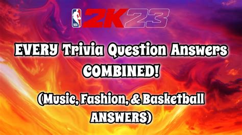 2k23 trivia answers|More.